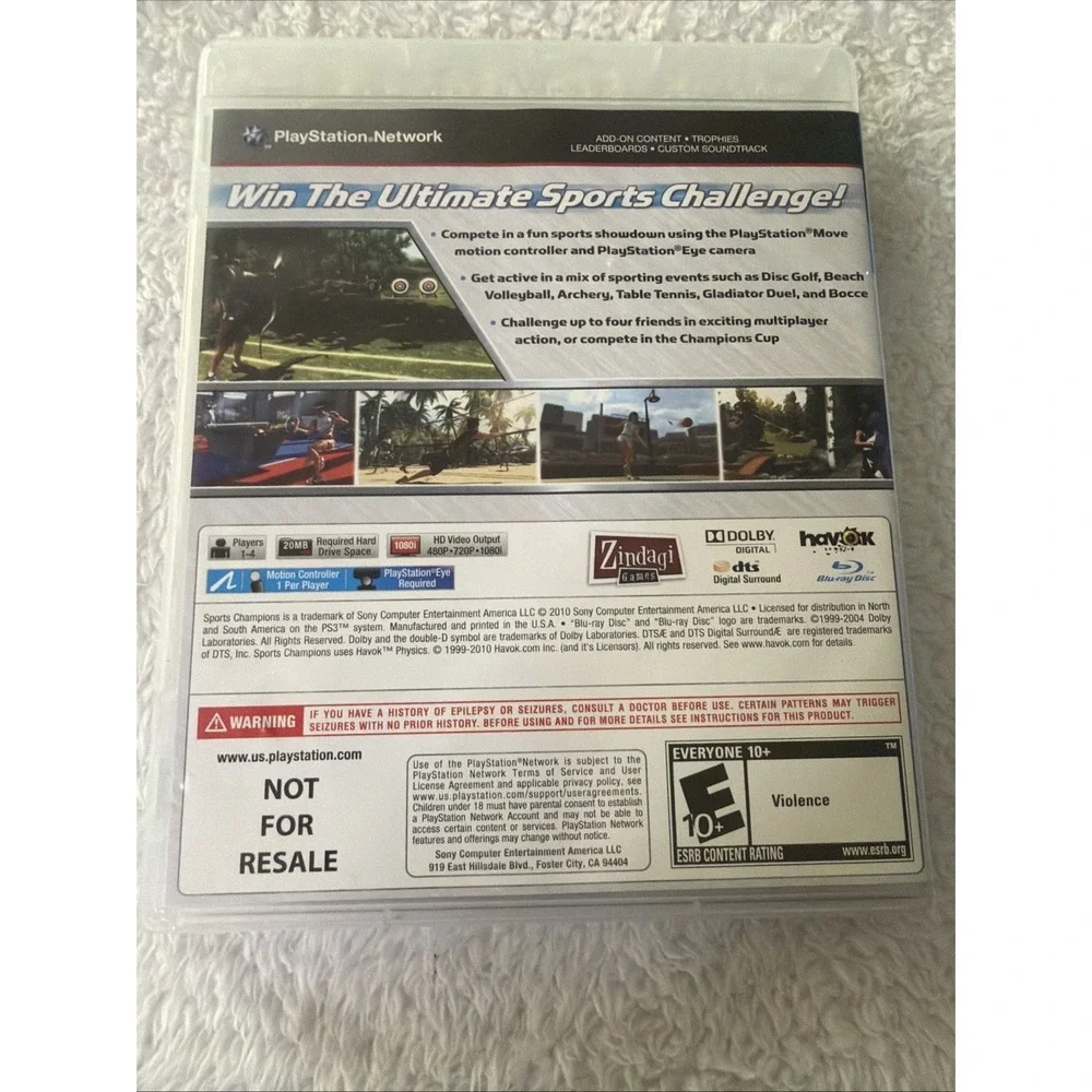 Sports Champions Sony PlayStation 3 PS3 CIB Complete Video Game